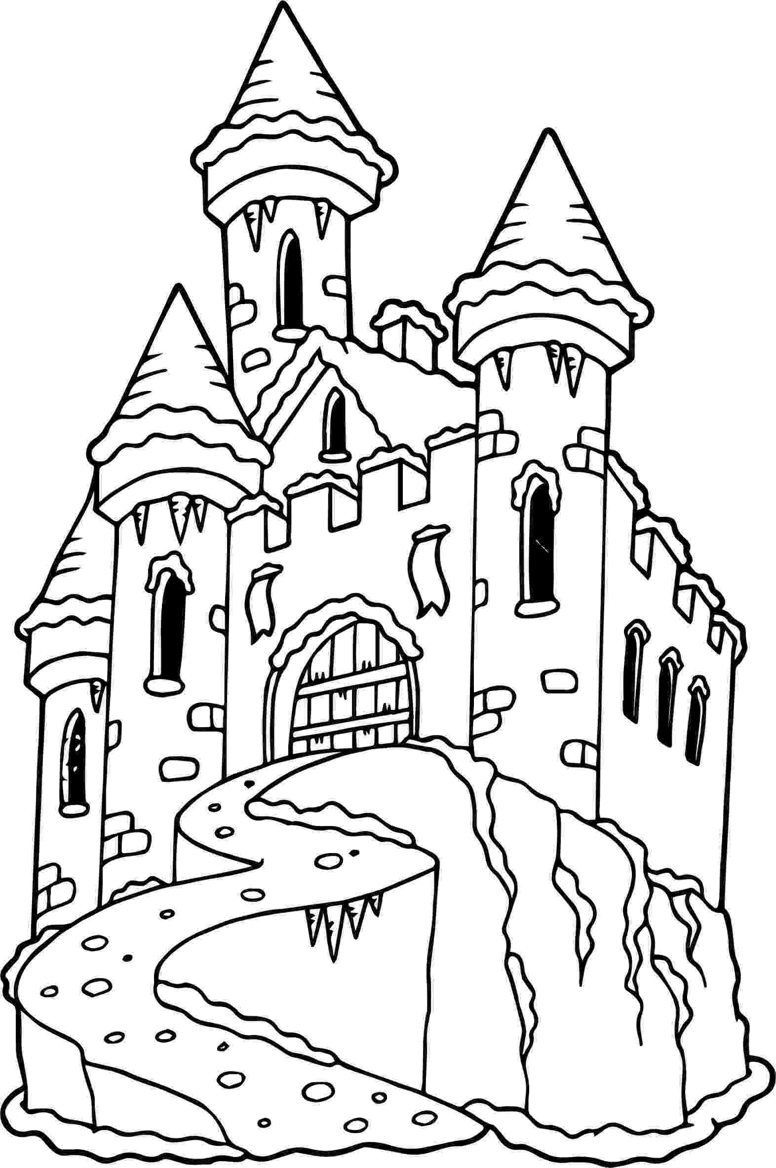 castle coloring sheet castle drawing for kids at getdrawingscom free for coloring sheet castle 