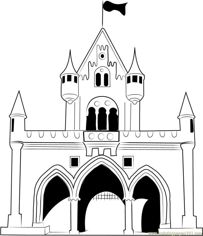 castle coloring sheet disney castle drawing at getdrawingscom free for coloring castle sheet 