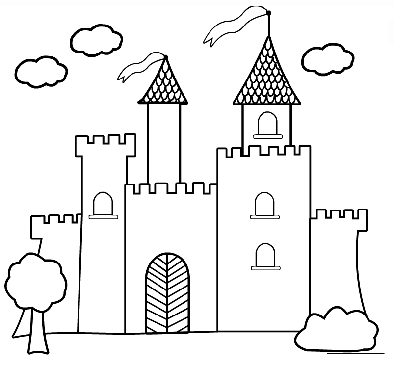 castle coloring sheet disney princess castle coloring pages to kids coloring castle sheet 