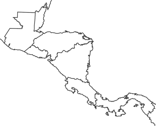 central america blank map central american states outline blank map america central 