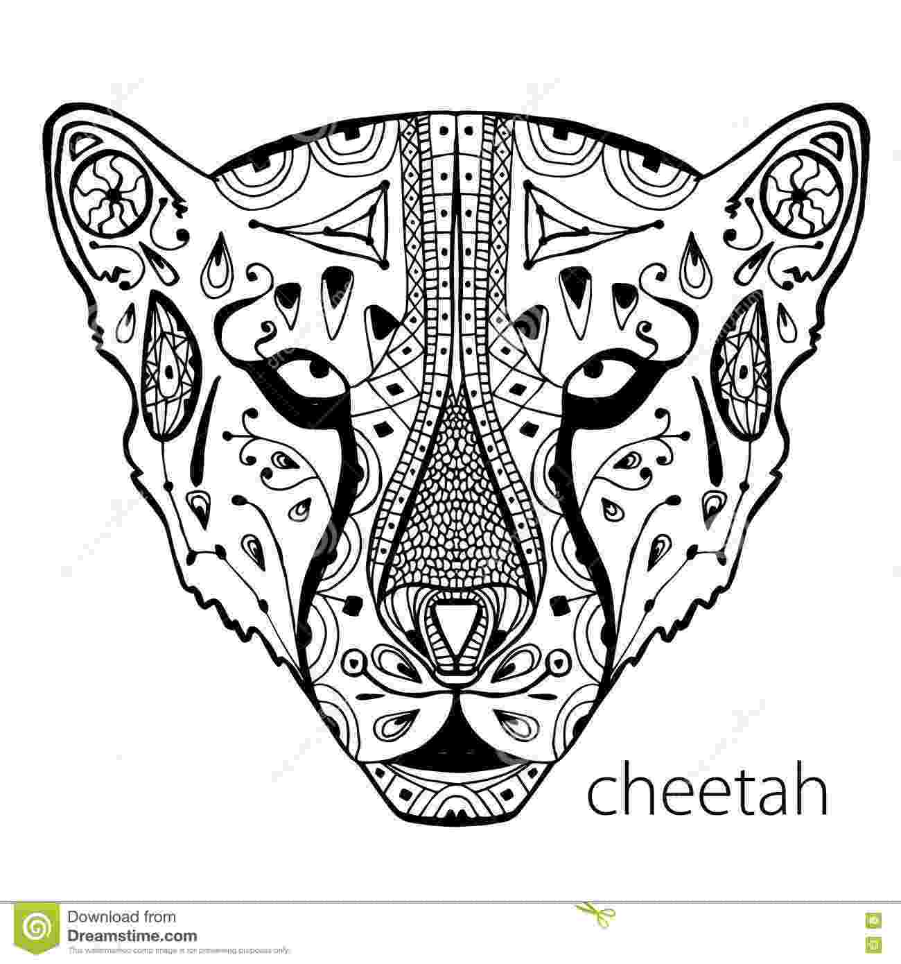 cheetah coloring pages for adults cheetah coloring pages 360coloringpages adults coloring pages for cheetah 