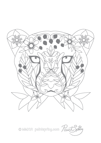 cheetah coloring pages for adults free printable adult coloring pages coloring adults pages for cheetah 