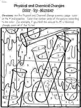 chemistry coloring page matter physical and chemical changes color by number page chemistry coloring 