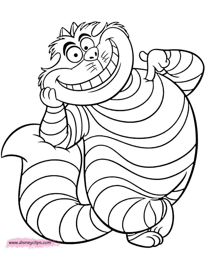 cheshire cat coloring pages alice in wonderland printable coloring pages 3 disney coloring cheshire pages cat 