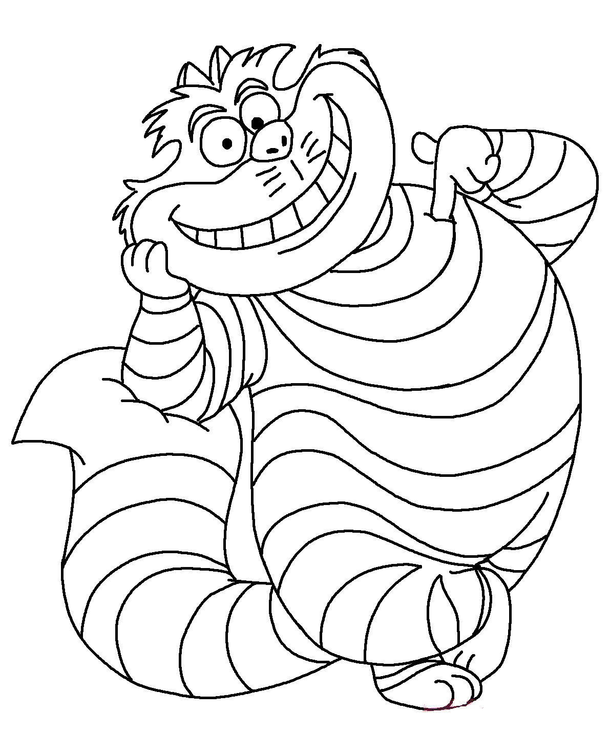 cheshire cat coloring pages cheshire cat clip art clipartsco cheshire coloring cat pages 