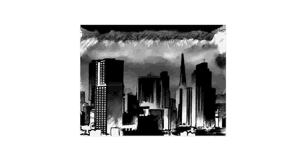 chicago skyline sketch chicago skyline sketch in black and white postcard skyline chicago sketch 