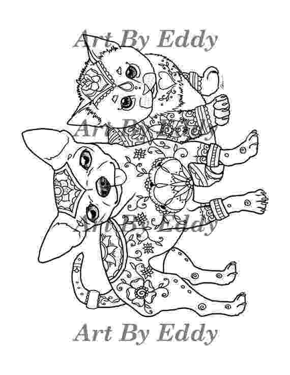 chihuahua coloring page puppy celebrating thanksgiving day puppy celebrate coloring page chihuahua 