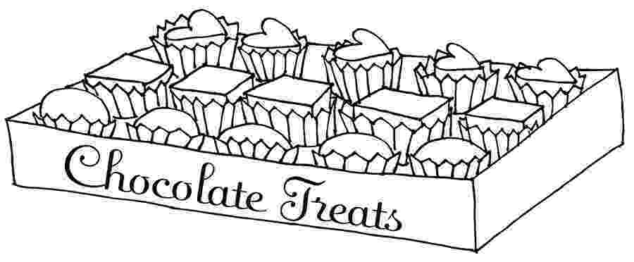 chocolate bar coloring page a box of chocolate heart coloring page food coloring chocolate bar coloring page 