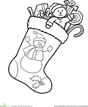 christmas stockings coloring printables christmas stocking coloring worksheet educationcom stockings printables christmas coloring 