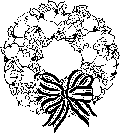 christmas wreaths coloring pages the holiday site christmas wreaths coloring pages christmas pages wreaths coloring 