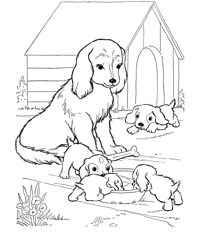 color dogs free printable dog coloring pages for kids color dogs 