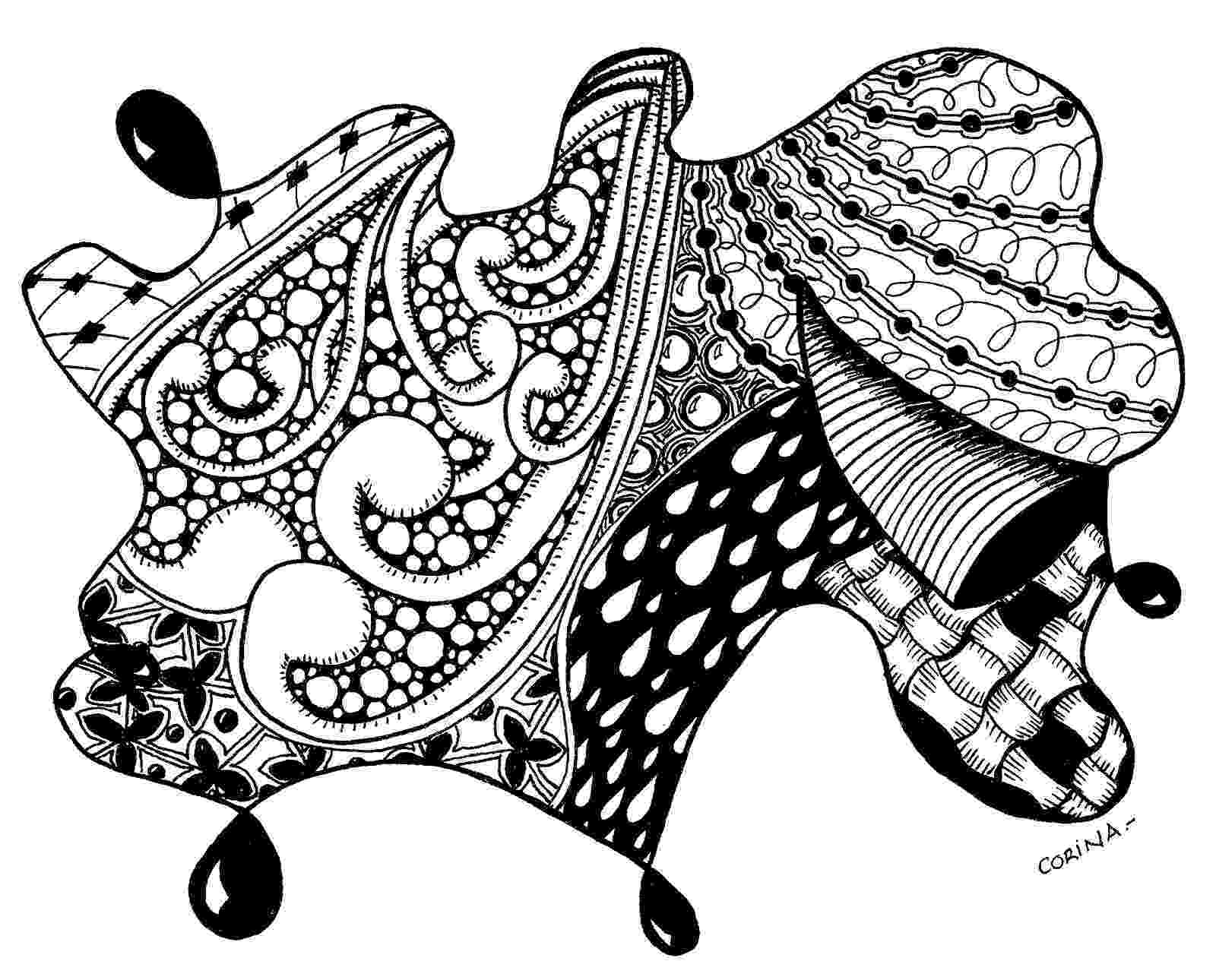 color zentangle corina39s art blog facebook fan page first giveaway a color zentangle 