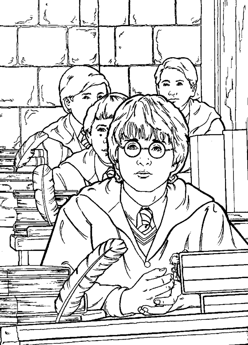 coloring book harry potter free printable harry potter coloring pages for kids book harry coloring potter 