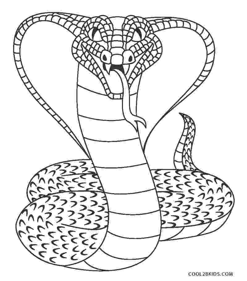 coloring book snake king cobra drawing clipart best coloring book snake 