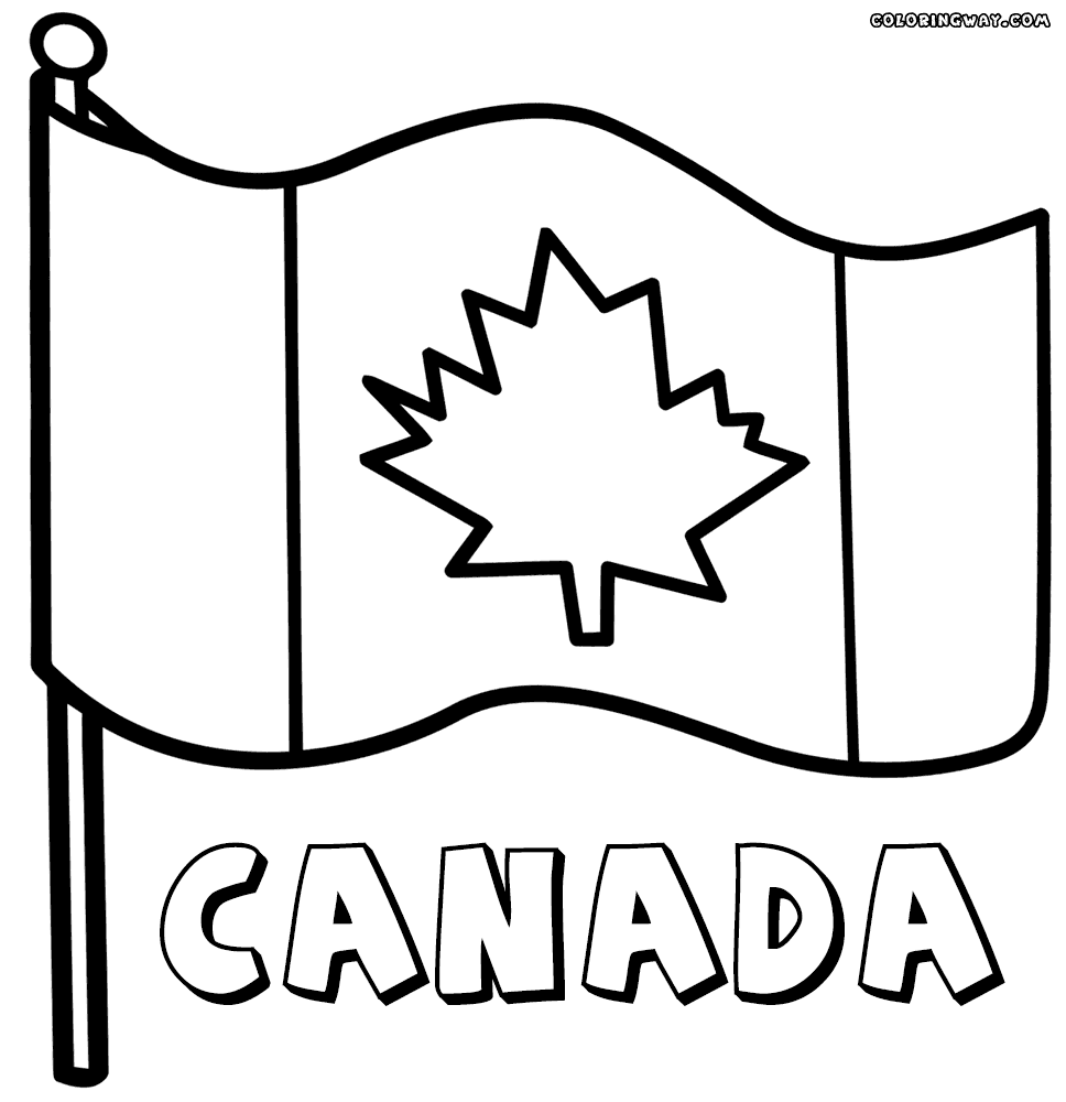 coloring canada flag canadian flag coloring pages coloring pages to download flag coloring canada 