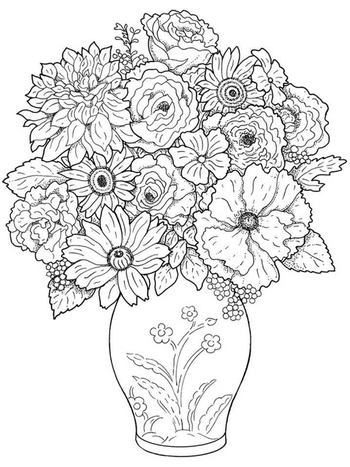 coloring flowers copic book free printable flower coloring pages for kids spring coloring copic book flowers 