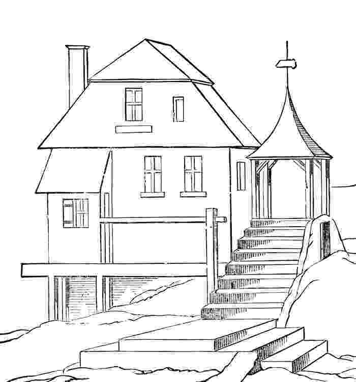 coloring house free printable house coloring pages for kids coloring house 1 4