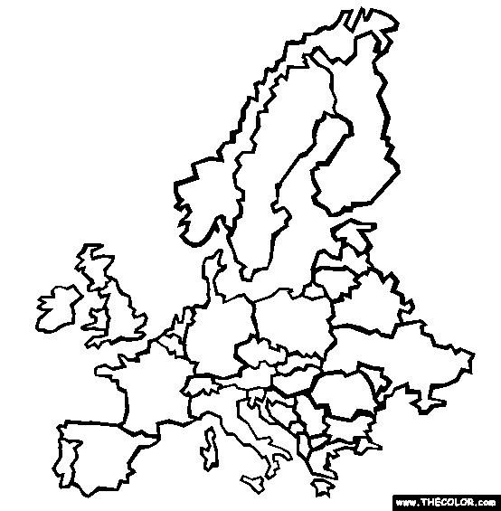 coloring map of europe europe coloring page free europe online coloring kids coloring of map europe 