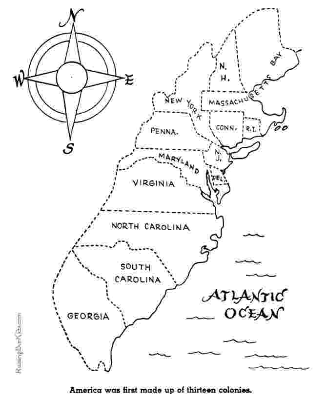 coloring page 13 colonies map the thirteen colonies history coloring pages for kid 026 page colonies 13 map coloring 