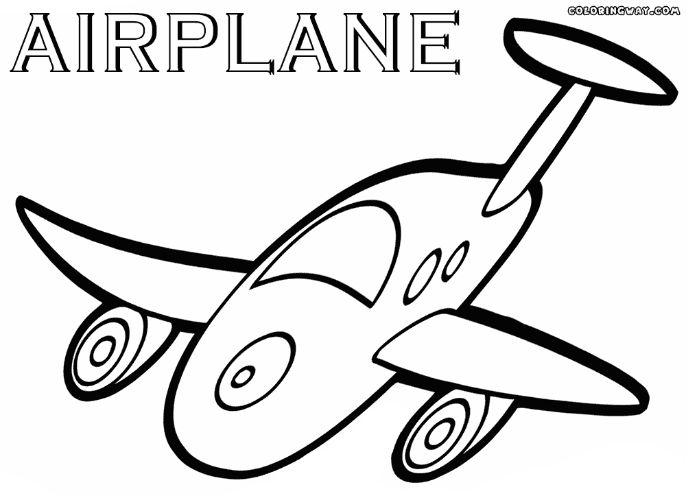 coloring page airplane airplanes for kids drawing at getdrawingscom free for airplane coloring page 