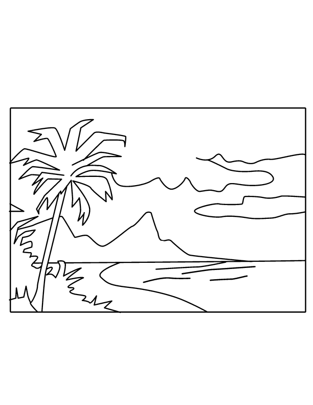 coloring pages beach scenes beach scene coloring pages getcoloringpagescom coloring scenes beach pages 