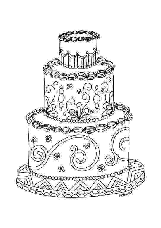 coloring pages cake free printable birthday cake coloring pages for kids coloring pages cake 1 2