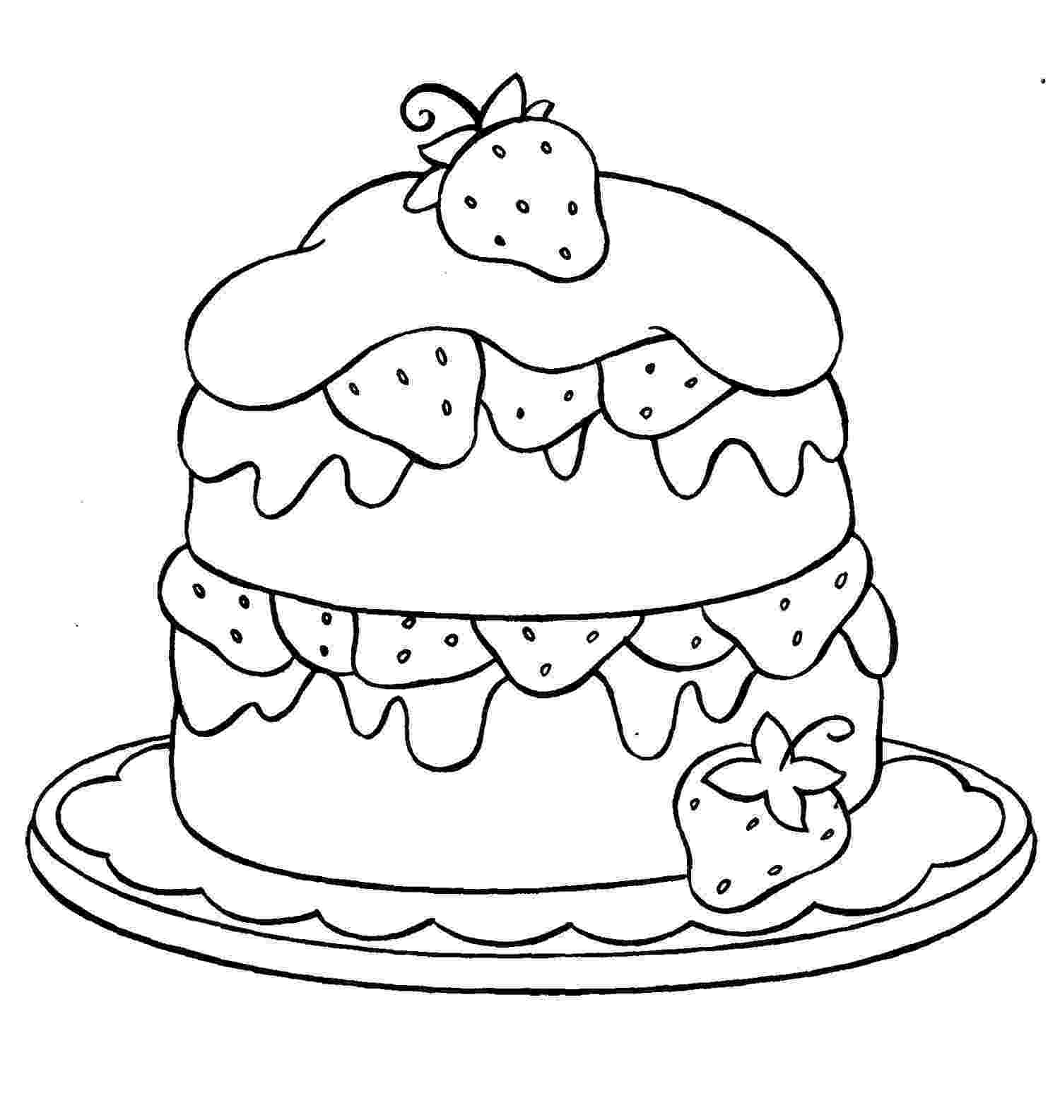 coloring pages cake free printable birthday cake coloring pages for kids pages cake coloring 1 1