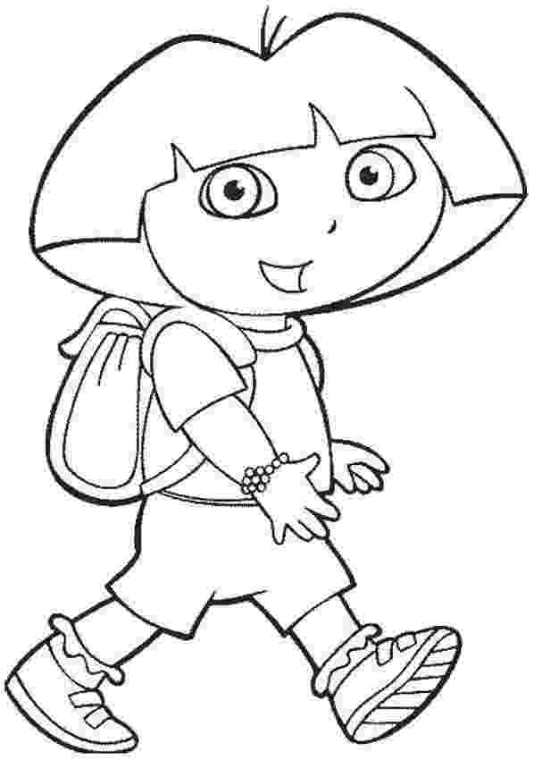 coloring pages dora the explorer free printable dora the explorer coloring pages for kids explorer coloring dora pages the 