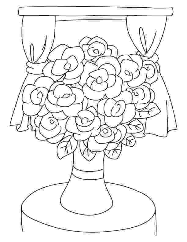 coloring pages flowers in vase flowers in a vase coloring page for kids free pages flowers in coloring vase 