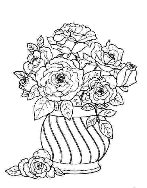 coloring pages flowers in vase flowers in a vase coloring pages download and print in coloring vase flowers pages 