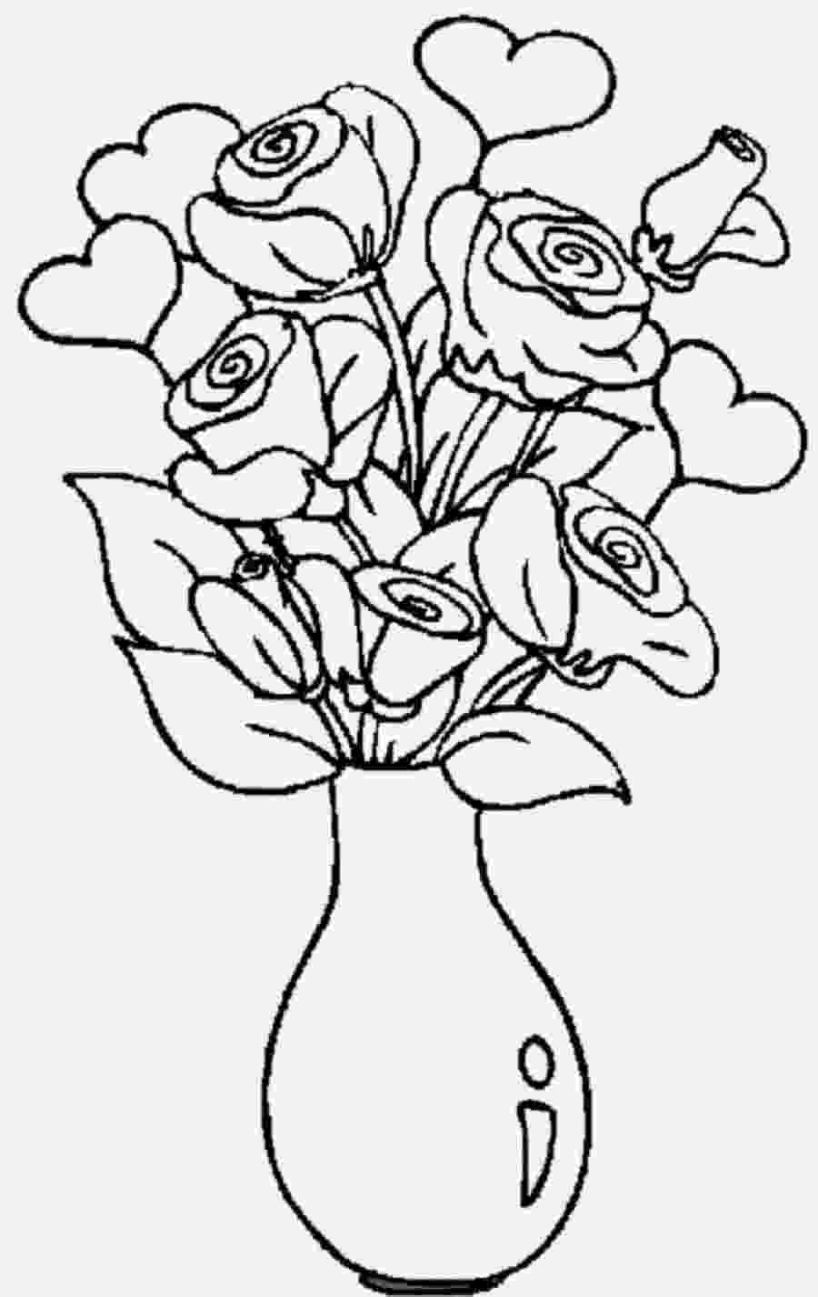 coloring pages flowers in vase gardenia flower vase coloring page download free coloring flowers in pages vase 