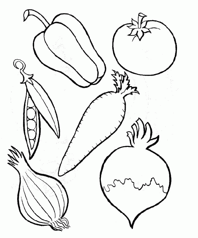 coloring pages for vegetables six kinds of perfect food vegetables coloring pages pages coloring for vegetables 