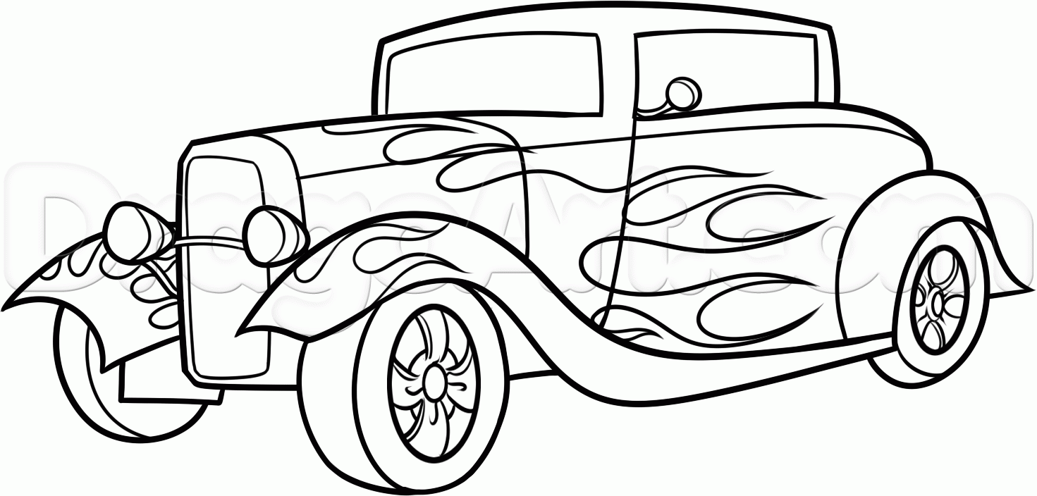 coloring pages hot rod cars 13 best favorite automotive sketches images on pinterest cars rod pages coloring hot 