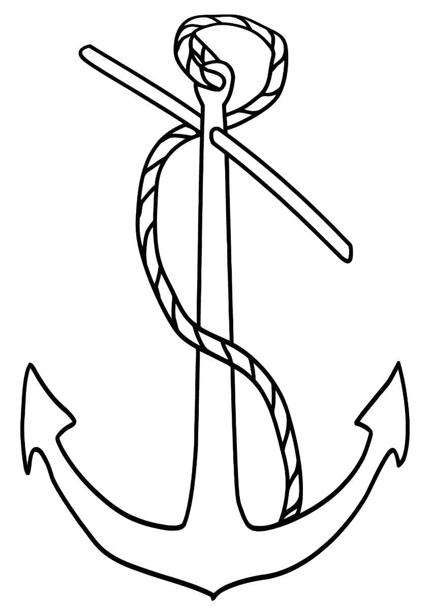 coloring pages of anchors sea anchor coloring vector for adults stock vector anchors coloring of pages 