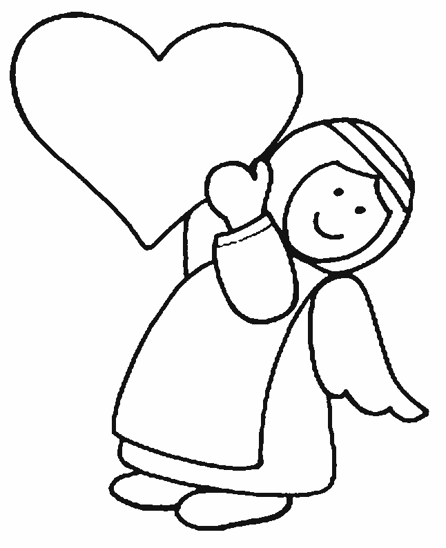 coloring pages of angels free printable cute angel coloring pages for kids of pages coloring angels 