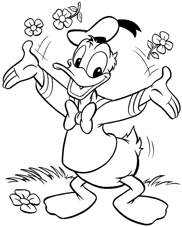 coloring pages of donald duck coloring blog for kids of coloring pages donald duck 