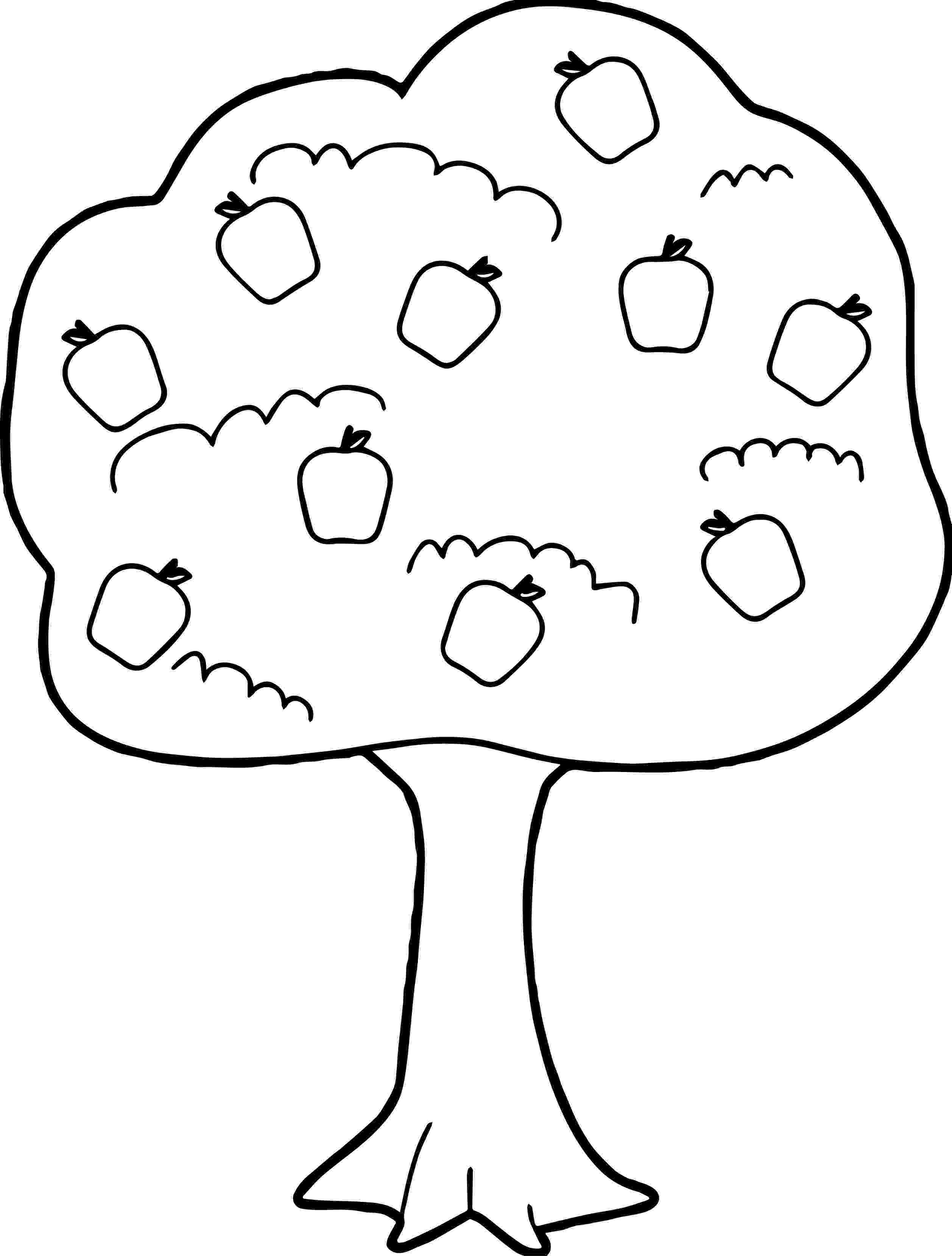 coloring pages of fruit trees fruit tree coloring page at getcoloringscom free of fruit trees coloring pages 