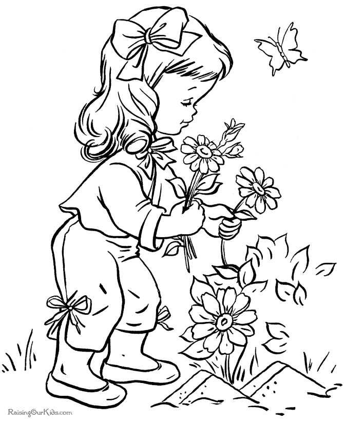 coloring pages of garden flowers 18 best gardening coloring pages images on pinterest of garden flowers coloring pages 