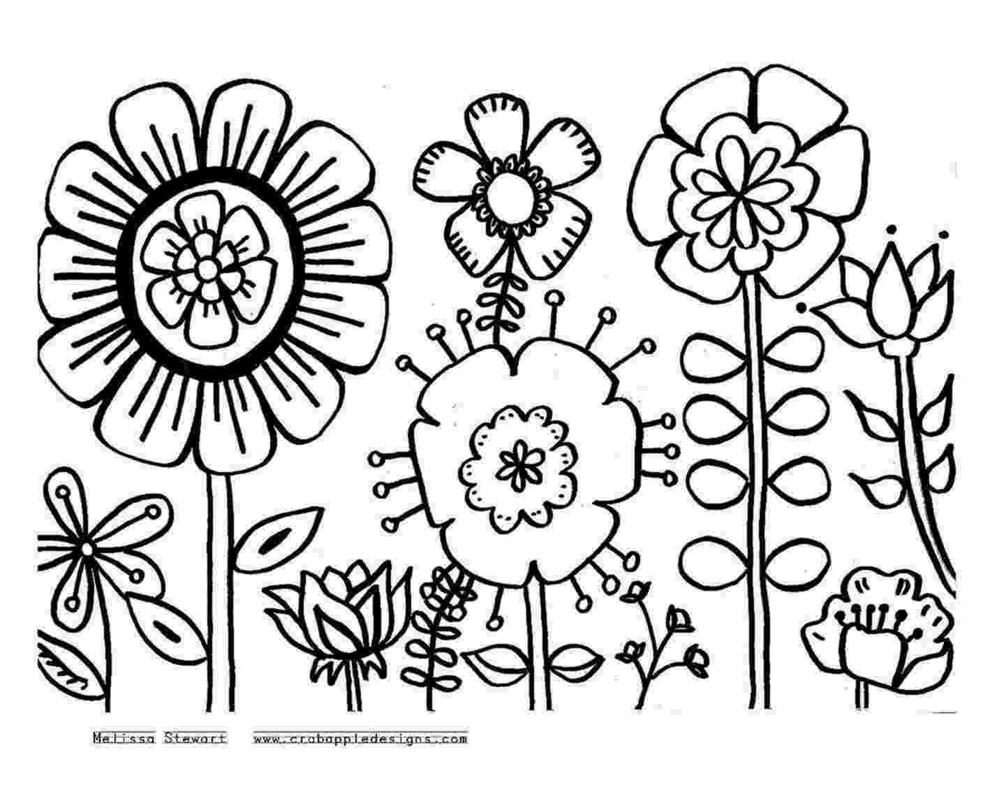 coloring pages of garden flowers 18 best images about gardening coloring pages on pinterest coloring garden of flowers pages 