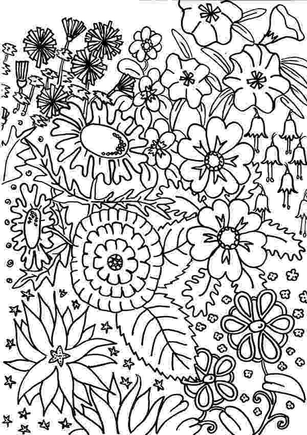 coloring pages of garden flowers flower garden coloring pages to download and print for free flowers of pages coloring garden 