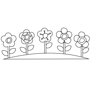 coloring pages of garden flowers flowercoloringpages 1001 coloringpages plants pages of coloring garden flowers 