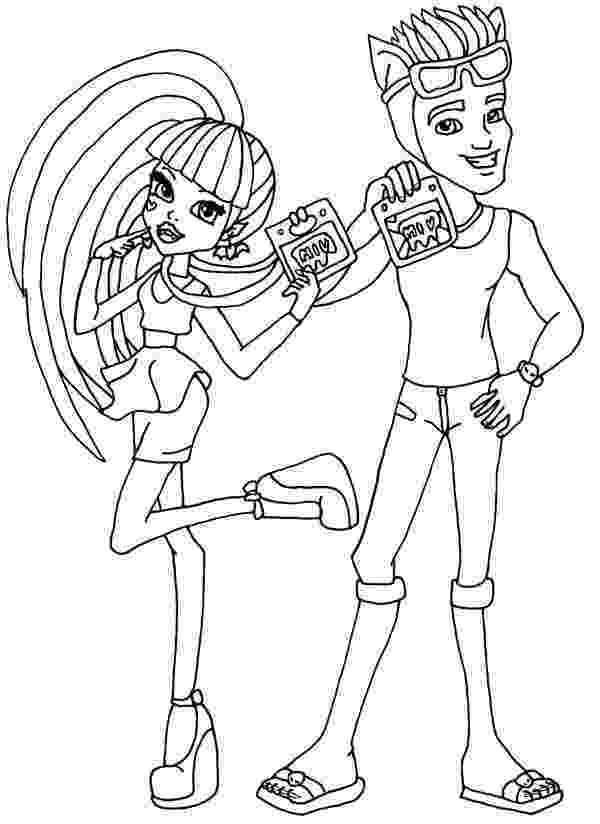 coloring pages of monster high dolls 56 best images about monster high on pinterest monster of coloring dolls pages monster high 