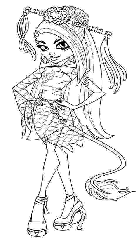 coloring pages of monster high dolls clawdeen wolf style coloring pages monster high coloring pages monster of coloring dolls high 