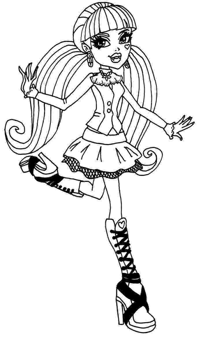 coloring pages of monster high dolls draculaura monster high coloring page monster high doll high monster coloring pages dolls of 