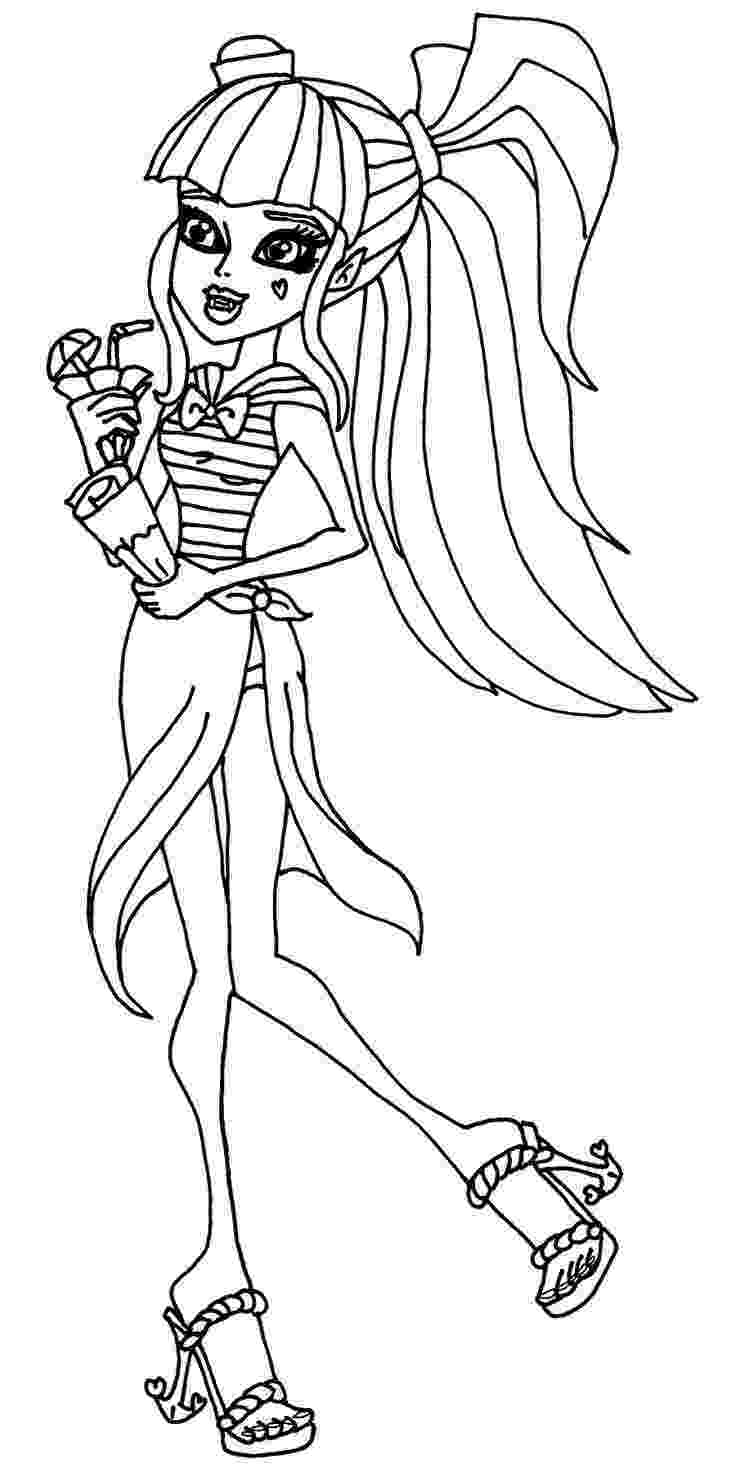 coloring pages of monster high dolls ever after high coloring pages draculaura monster high pages coloring monster of high dolls 