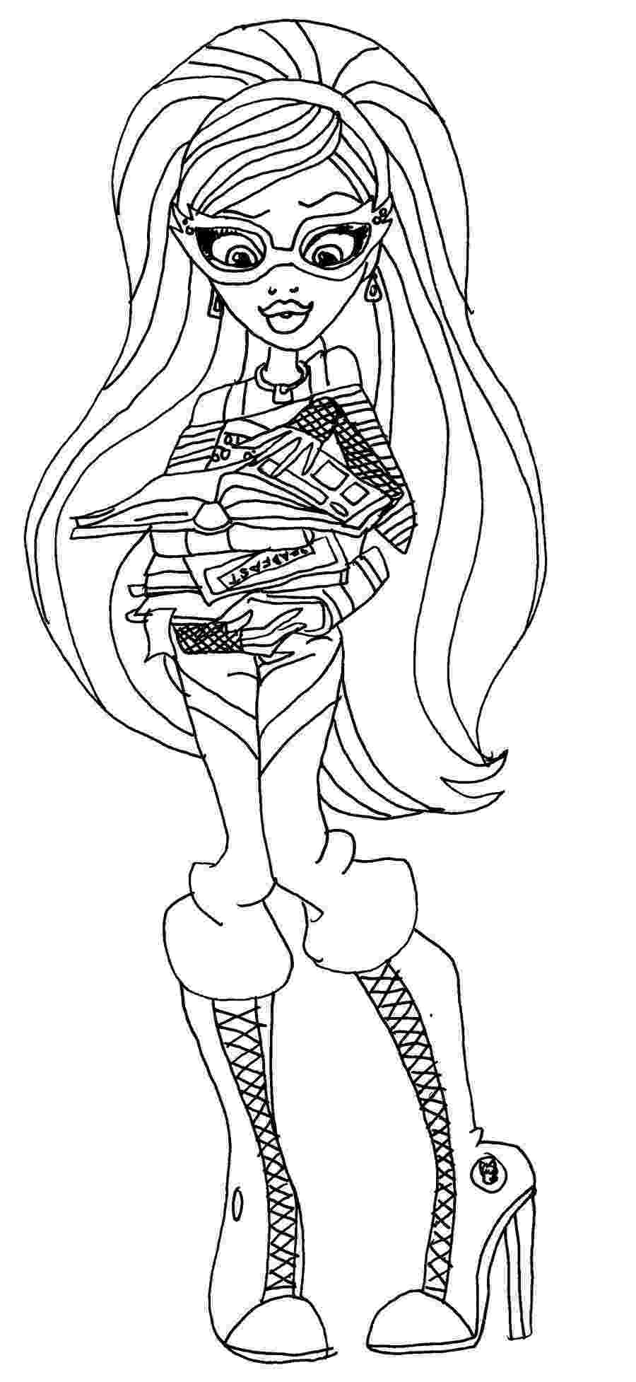 coloring pages of monster high dolls ghoulia yelps monster high coloring page coloring books dolls pages of coloring high monster 