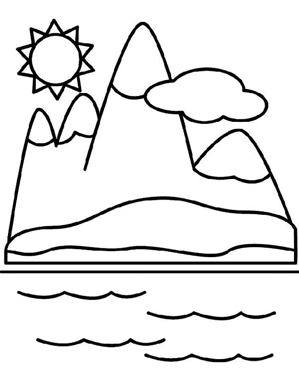 coloring pages of mountains mountain coloring pages coloring pages to download and print coloring of mountains pages 