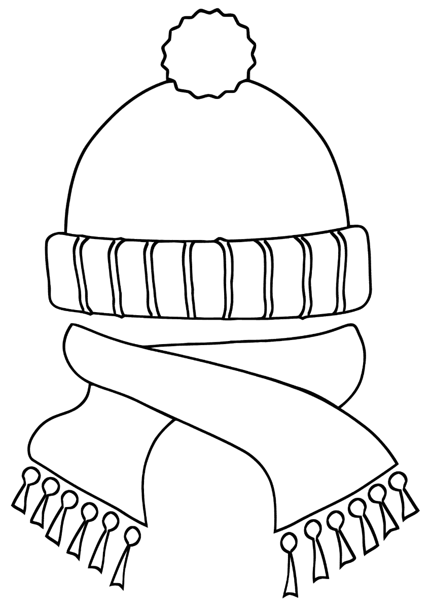 coloring pages of winter clothes winter clothes coloring pages coloring home of coloring pages winter clothes 