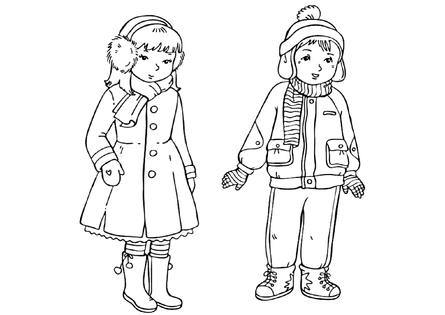 coloring pages of winter clothes winter clothes coloring pages to download and print for free pages clothes coloring winter of 