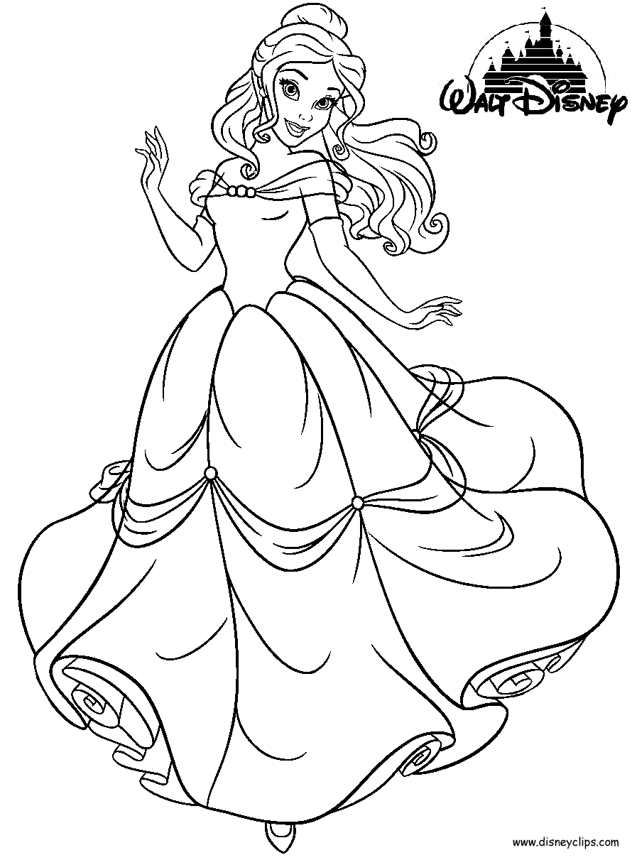 coloring pages princess belle princess belle coloring pages to download and print for free belle pages princess coloring 